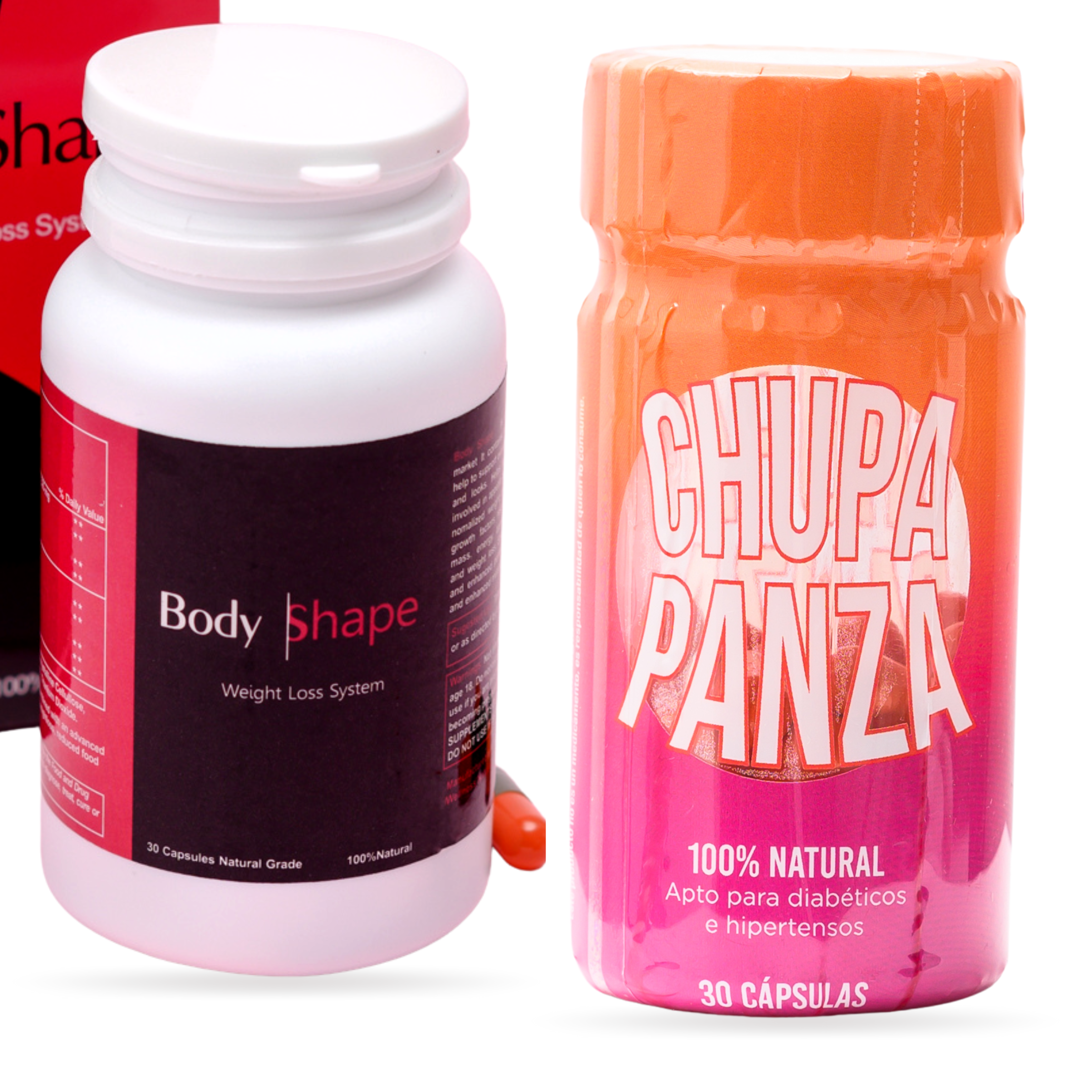 Capsulas Rojas y Te Chupa Panza Big super combo para eliminar el exceso de  grasa 