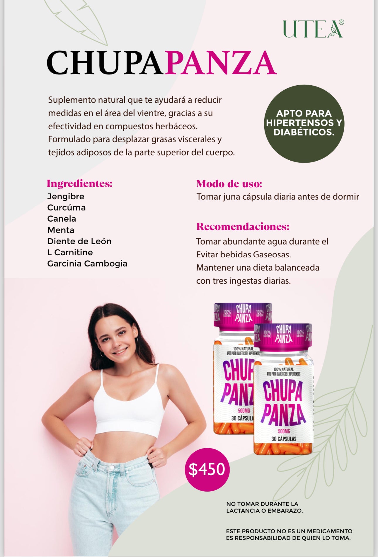 Kit Lida Booster + Chupa Panza – Baja Kilos Market