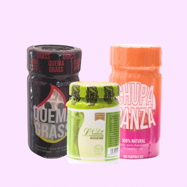 Kit Extremo Lida Booster - Chupa Panza + Quemagrass + Lida Booster