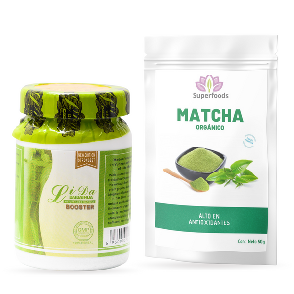 Kit Green - Lida Booster + Té Matcha